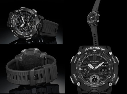 Reloj Casio Hombre Ga-2000s Oficial Color De La Malla Negro