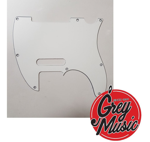 Pickguard Cool Parts Ptt01ss Left Telecaster Blanco Zurdo