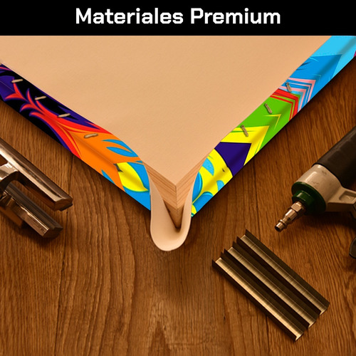 Cuadro Decorativo Canvas Animales Leon De Colores Vertical