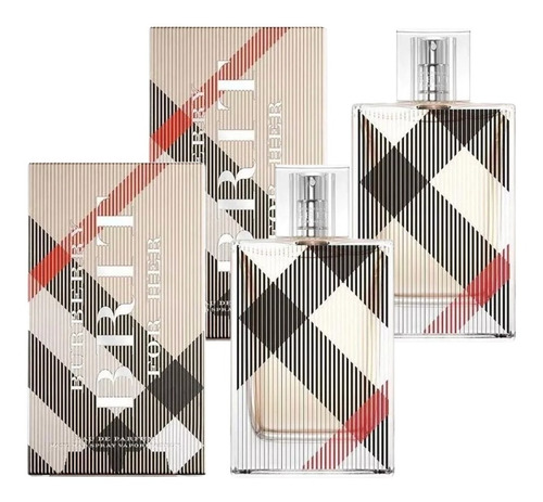 Paquete Burberry Brit For Her 100ml Dama Original 2 Pzas