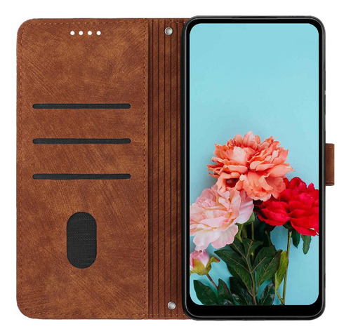 Funda Para Motorola Moto Edge 50 Fusion 5g Pu Cuero Lateral