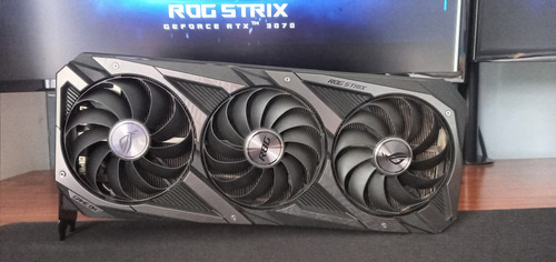 Placa De Video Nvidia Asus Rog Strix Geforce Rtx 3070 8gb (Usado)