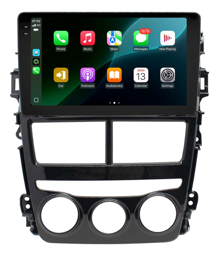 Multimidia Toyota Yaris Android 14 4gb 64gb Octa 9p 4g Qled