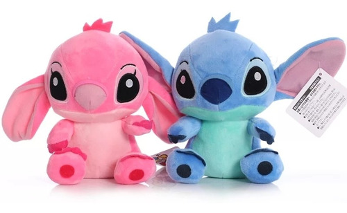 Set Peluches Stitch Y Angel