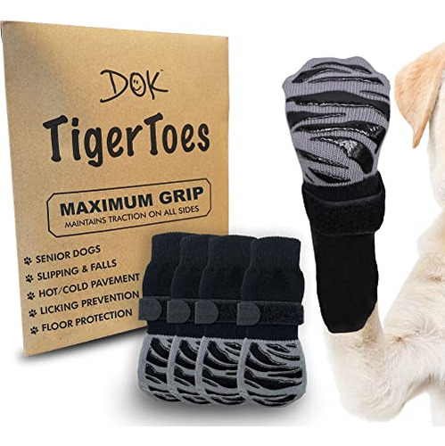 Tigertoes Premium Non-slip Dog Socks For Hardwood Floor...