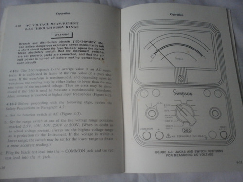 Manual Simpson Eletric 260 Series 7 E 7m
