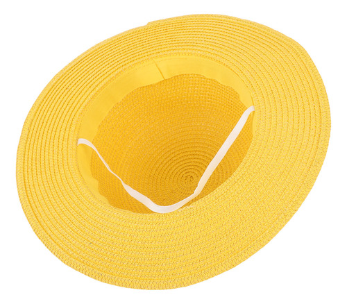 Sombrero De Paja Para El Sol, De Ala Ancha, Tejido Ligero, P