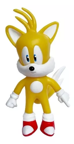 Coleção Boneco Action Figure Super Sonic Amarelo The Hedgehog 16cm