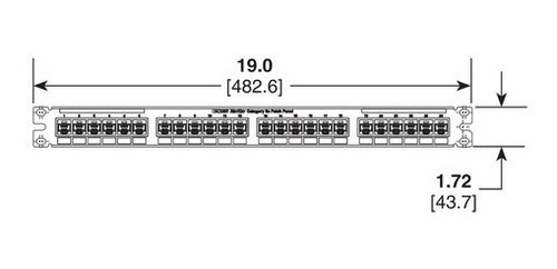 Panel De Parcheo Modular Netkey Cat6 12 Puertos Panduit