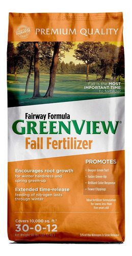 Fertilizante Greenview Fairway Formula Fall Lawn 50 Lb 10,00