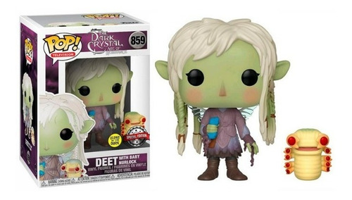 Funko Pop The Dark Crystal Deet With Baby Nurlock 859 Glows