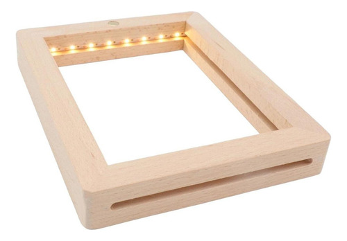 Para Marco De Fotos De Madera Marco De Fotos Led Luz De