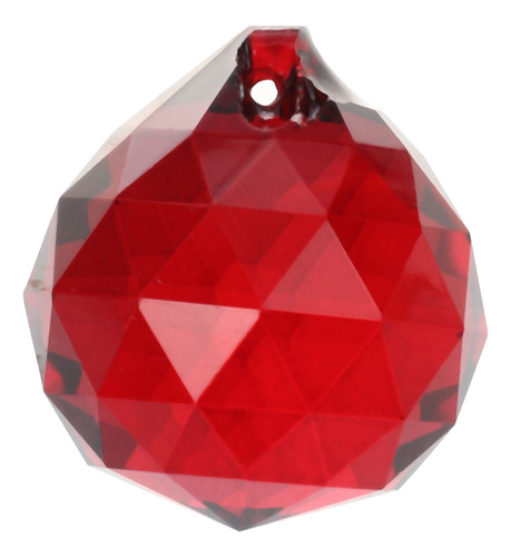 Prismas De Bola De Cristal Rojo De 30 Mm