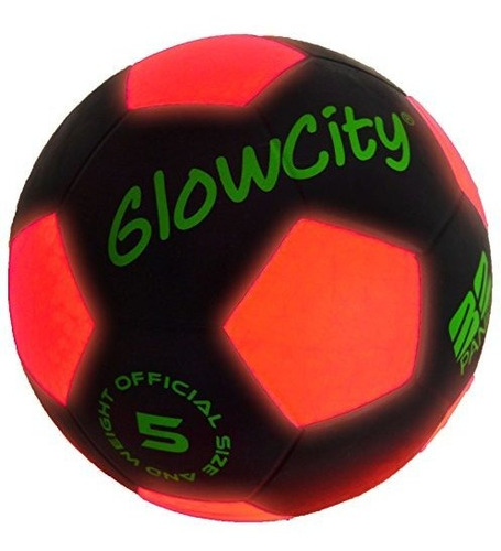 Glowcity Light Up Led Soccer Ball Black Edición Limitada