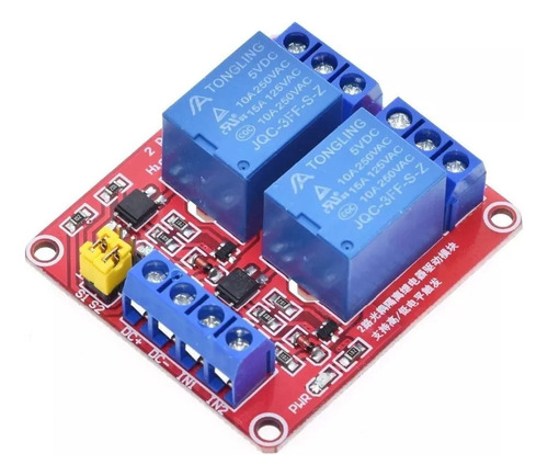 Modulo Rele Relay 2 Canales 5v Arduino 250v 10a