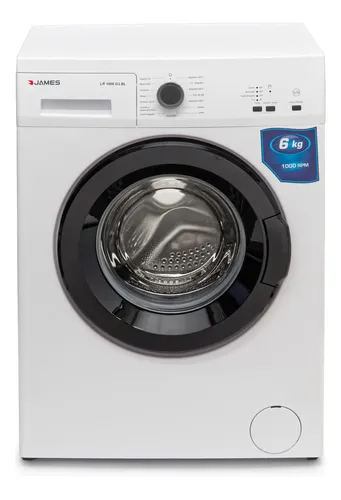 Lavarropas James Lr1006 G4 Blanco 6 Kg 15 Programas