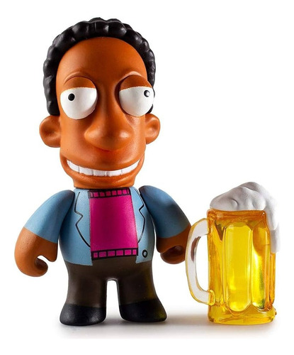 Kidrobot Figura Los Simpsons Carl (leer Descripción)  