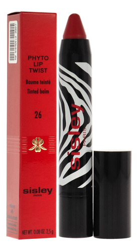 Lápiz Labial Sisley Phyto Lip Twist 26 True Red Para Mujer,