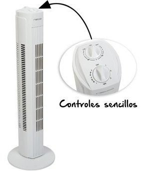 Ventilador De Torre Programable Oscilante Blanco