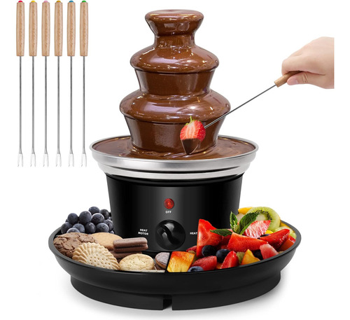 Fuente De Fondue De Chocolate De 16 Oz, Mini Fuente De Choco