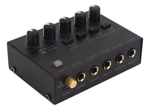 Amplificador De Auriculares De Estudio De 4 Canales, Mezclad