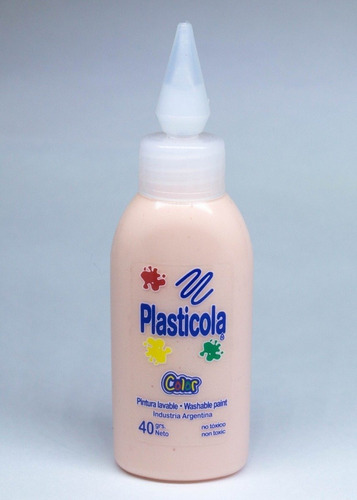 Adhesivo Vinilico Color Pastel 40 Grs Plasticola Color Rosa