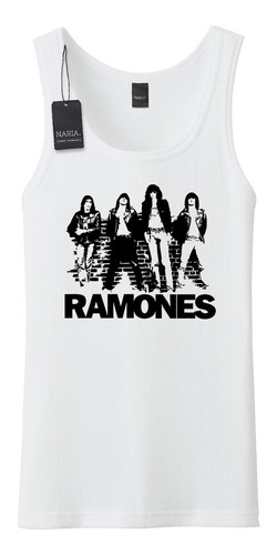 Musculosa Hombre Los Ramones Dibujo Art Logo - Mulr2