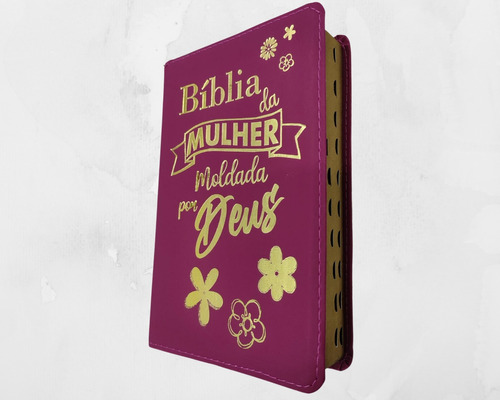 Biblia Da Mulher Moldada Por Deus Capa Sintetica Rosa Pink