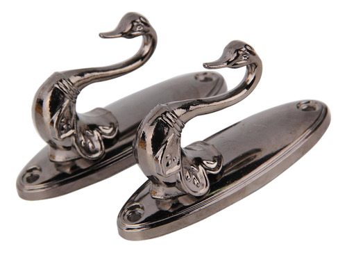 Par De Alzapaños For Cortinas Estilo Cisne, Montados En Par