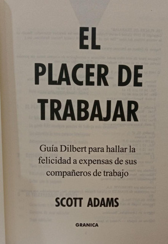 El Placer De Trabajar Guía Dilbert Scott Adams 