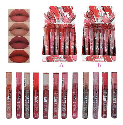 Labial Pink 21 Self Love Labiales Color Tono 05 Mate