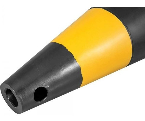 Cone Sinalização 75cm Preto/amararelo Polietileno - Vonder