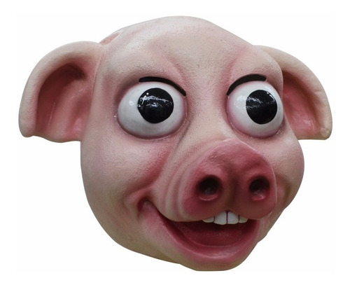 Mascara Cerdo Pig  Animal Latex Halloween Disfraz Fiesta