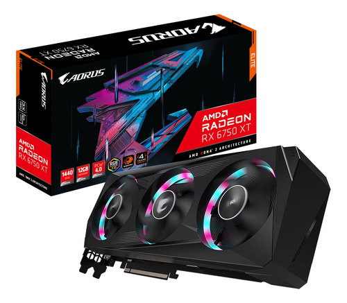 Tarjeta De Video Gigabyte Amd Radeon Rx 6750 Xt Elite 12g