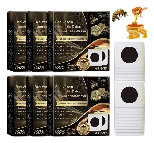 60 Pack Bee Venom Lymphatic Drainage Slimming Patch