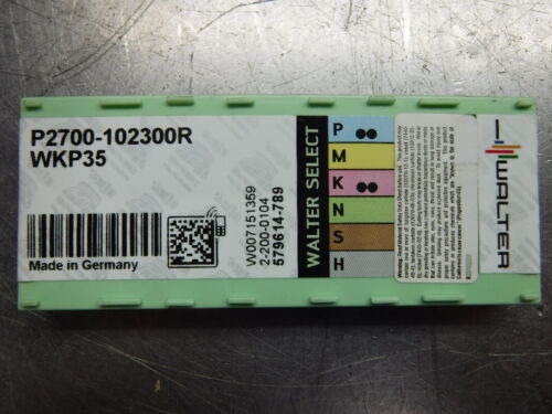 Walter Valenite Carbide Insert Qty10 P2700-102300r Wkp35 Yyz