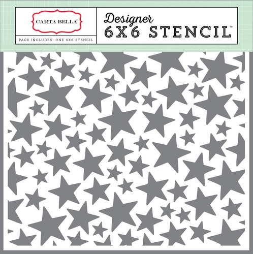 Carta Bella Papel Company Estrella Stencil 6 X 6  