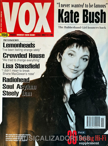 Revista Vox N° 38 Uk Nov 1993 Kate Bush Beatles Lemonheads