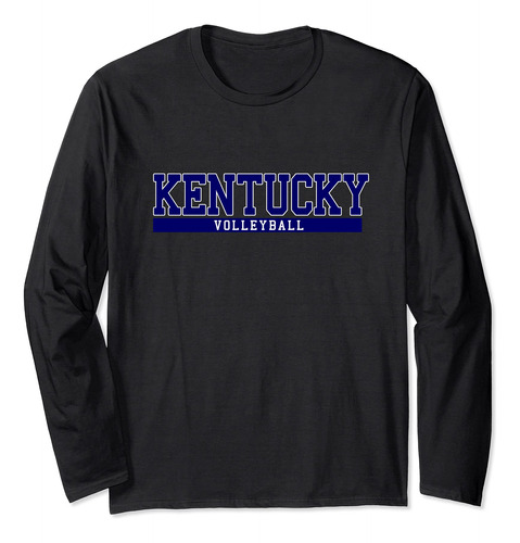 Kentucky Volleyball - Camiseta De Manga Larga, Negro, S