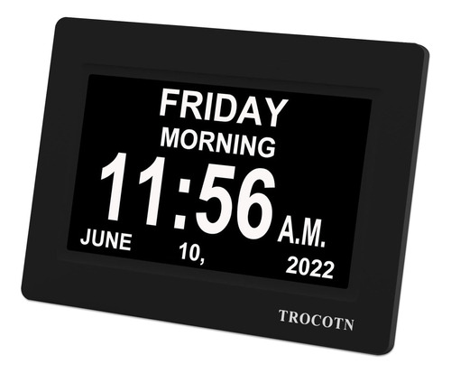 Reloj Digital De 7 PuLG Reloj De Día Reloj Despertador De Pa