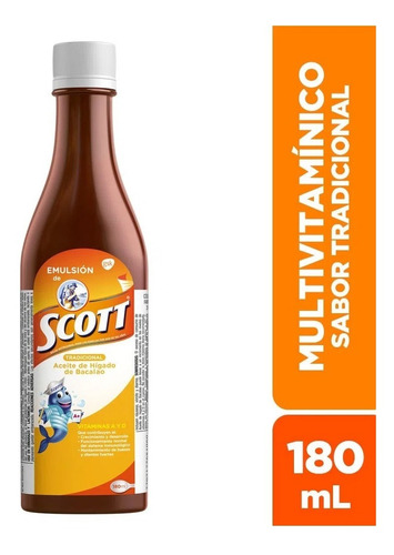 Emulsión De Scott Tradicional X 180 Ml - mL a $82