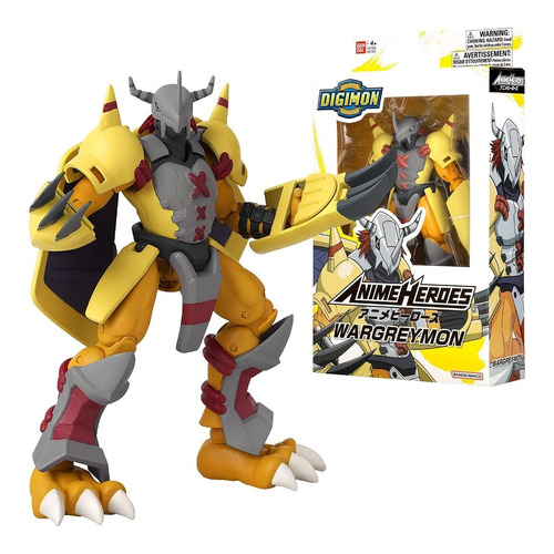 Figura Wargreymon Digimon Anime Heroes Bandai Original