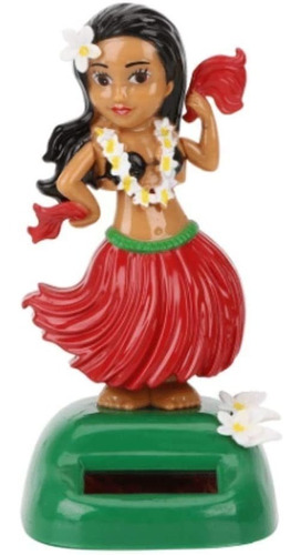 Dzwyc Solar Hula Girl Dashboard Doll Hawaiian Bobbleheads P.