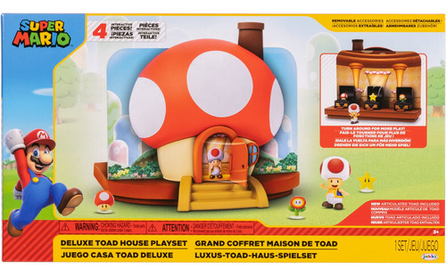 Super Mario Figuras De Accin De 2.5  Deluxe Toad Playset