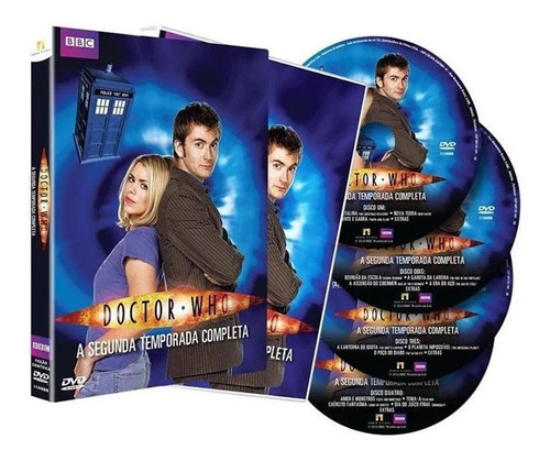 Box Doctor Who  A 2ª Temporada  4 Dvds - Original Lacrado