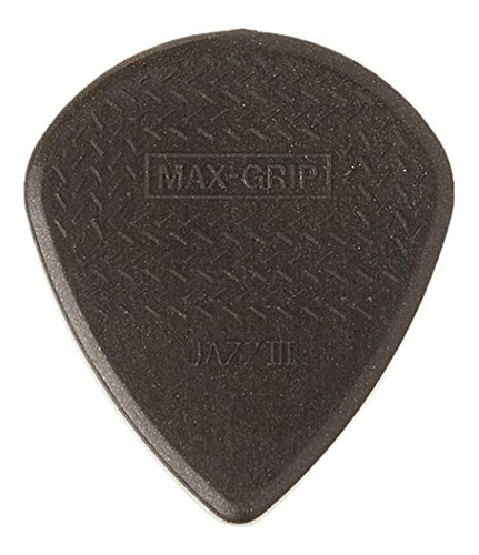 Dunlop 471p3c Max Grip Jazz Iii Púas De Guitarra De Fibra De
