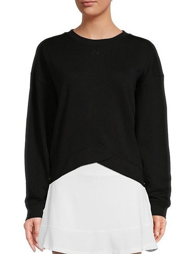 Sweater Mujer Calvin Klein Negro Chevron Hem