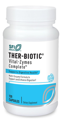 Klaire Labs Vital-zymes Complete Supplement, 120 Count