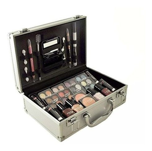 Cameo Carry All Trunk Train Case Con Maquillaje Y Estuche De