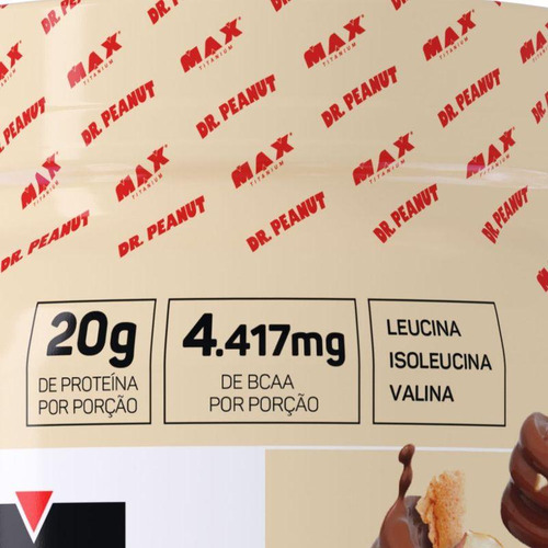 100% Whey Max Titanium X Dr. Peanut 900g Sabor Bueníssimo